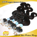 7A Grade 100% Unprocessed Mongolian Human Hair Micro Loop Hair Extension